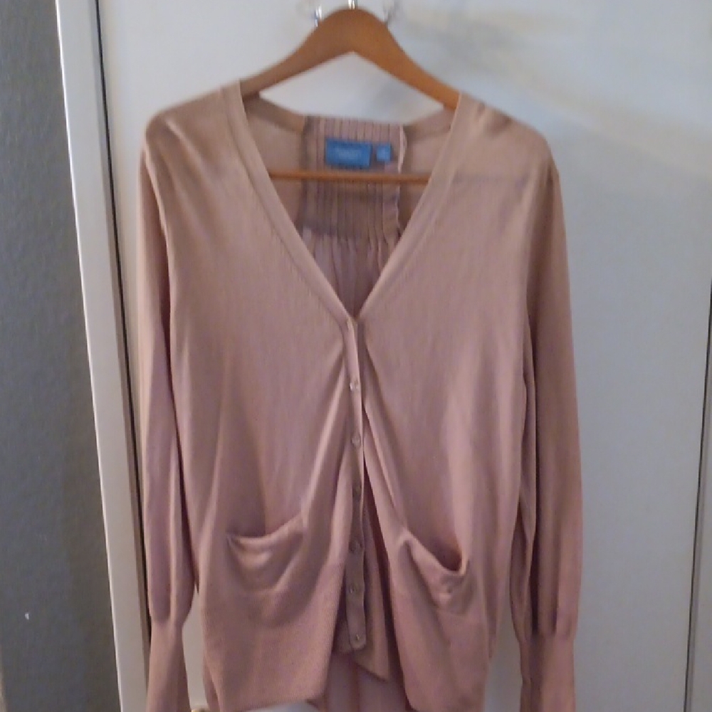 Simply Vera Vera Wang Light Brown Cardigan